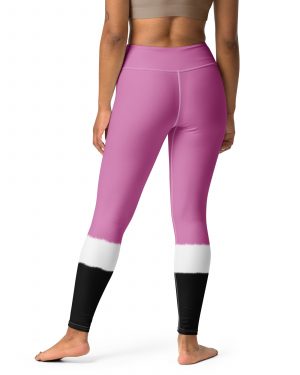 Pink Santa Christmas Costume Yoga Leggings