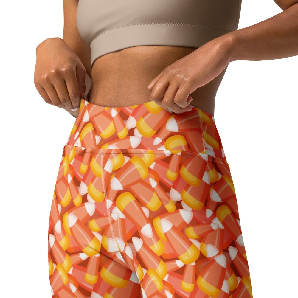 Candy Corn Halloween Trick Or Treat Cosplay Costume Yoga Leggings - Image 6