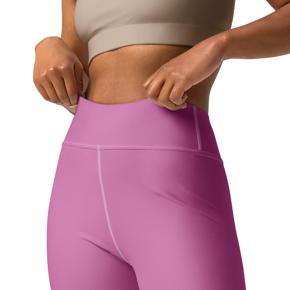Pink Santa Christmas Costume Yoga Leggings - Image 3