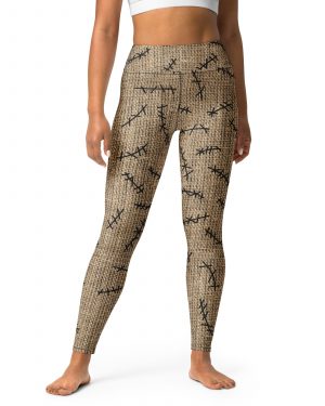 Oogie Boogie Halloween Christmas Costume Burlap Print Yoga Leggings