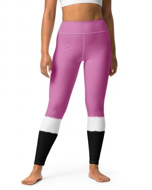 Pink Santa Christmas Costume Yoga Leggings