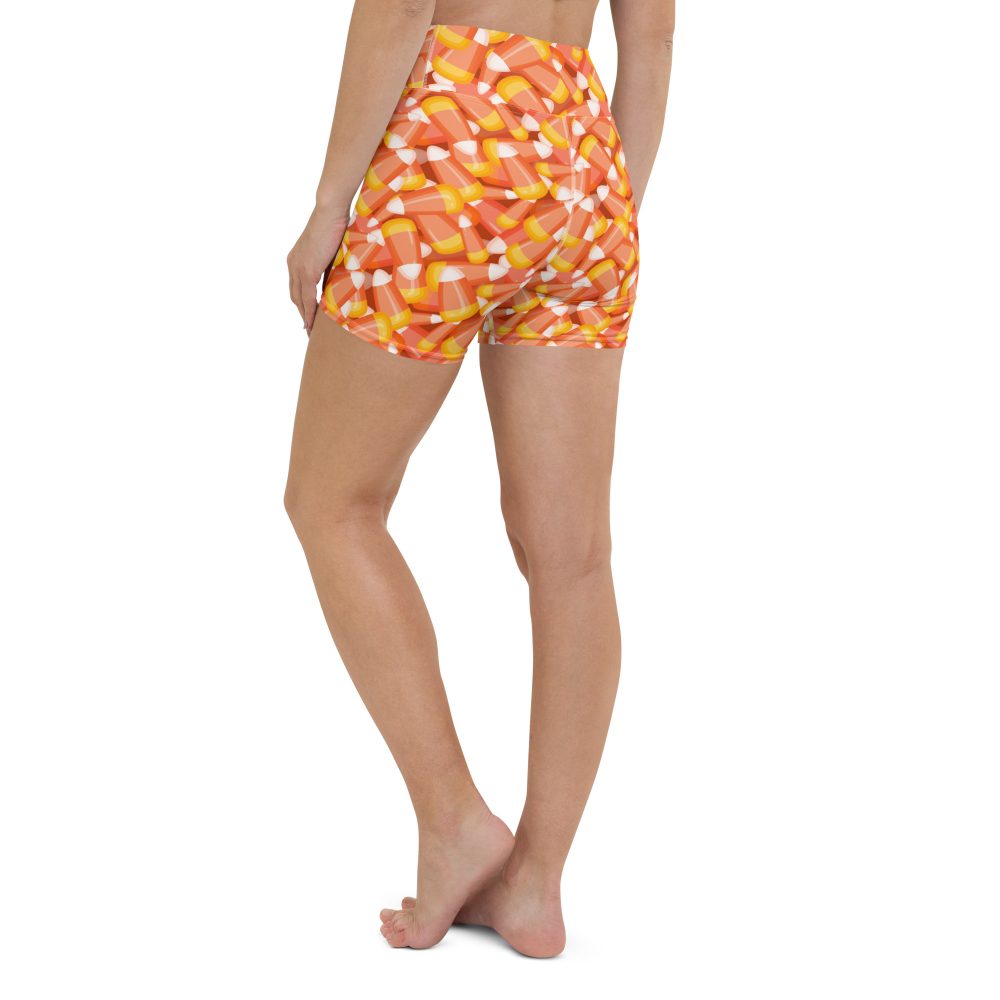 Candy Corn Halloween Trick Or Treat Cosplay Costume Yoga Shorts - Image 8