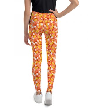 Candy Corn Halloween Trick Or Treat Cosplay Costume Youth Leggings