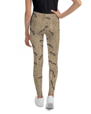 Oogie Boogie Halloween Christmas Costume Burlap Print Youth Leggings