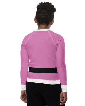 Pink Santa Christmas Costume Youth Rash Guard