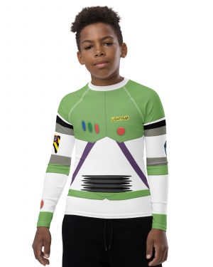 Spaceman Space Ranger Costume Youth Rash Guard
