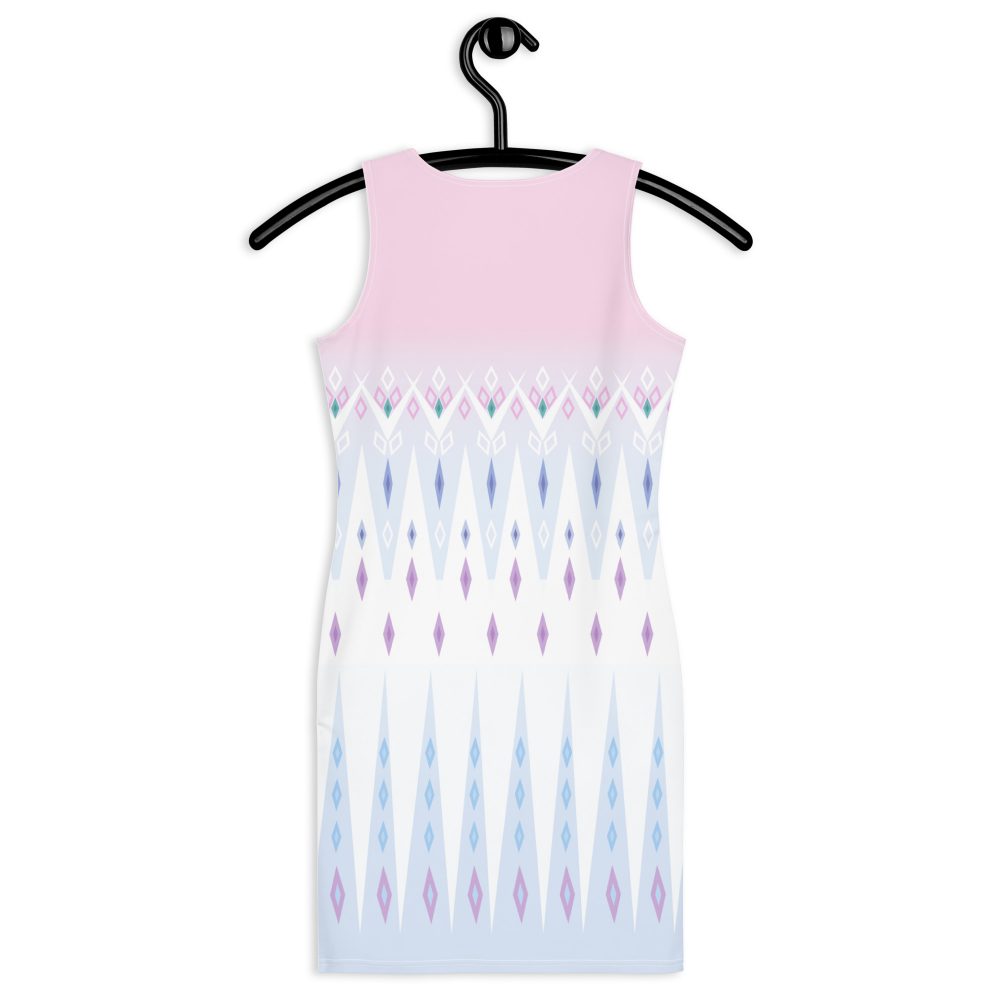 Elsa Frozen Ice Princess Fitted Bodycon Tank Dress - Image 5
