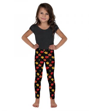 Colorful Autumn Leaves Kid’s Leggings