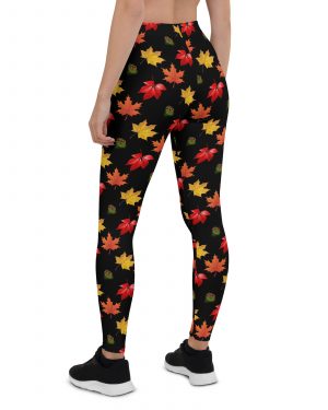 Colorful Autumn Leaves Leggings