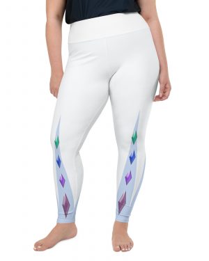 Elsa Frozen Ice Princess Plus Size Leggings