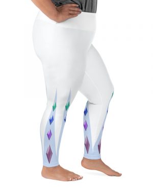 Elsa Frozen Ice Princess Plus Size Leggings