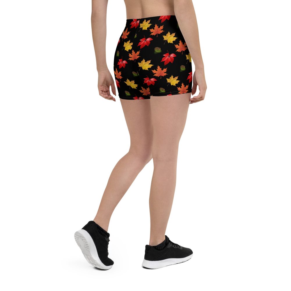 Colorful Autumn Leaves Shorts - Image 2