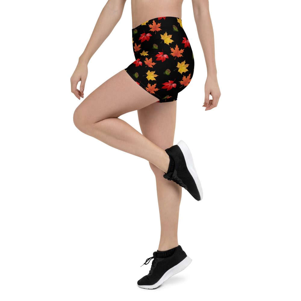 Colorful Autumn Leaves Shorts - Image 4