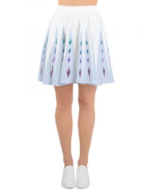 Elsa Frozen Ice Princess Gems Skater Skirt