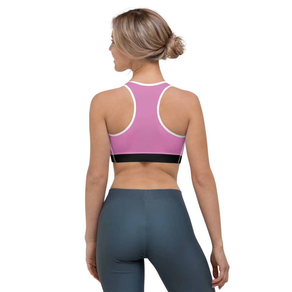 Pink Santa Christmas Costume Sports bra - Image 4