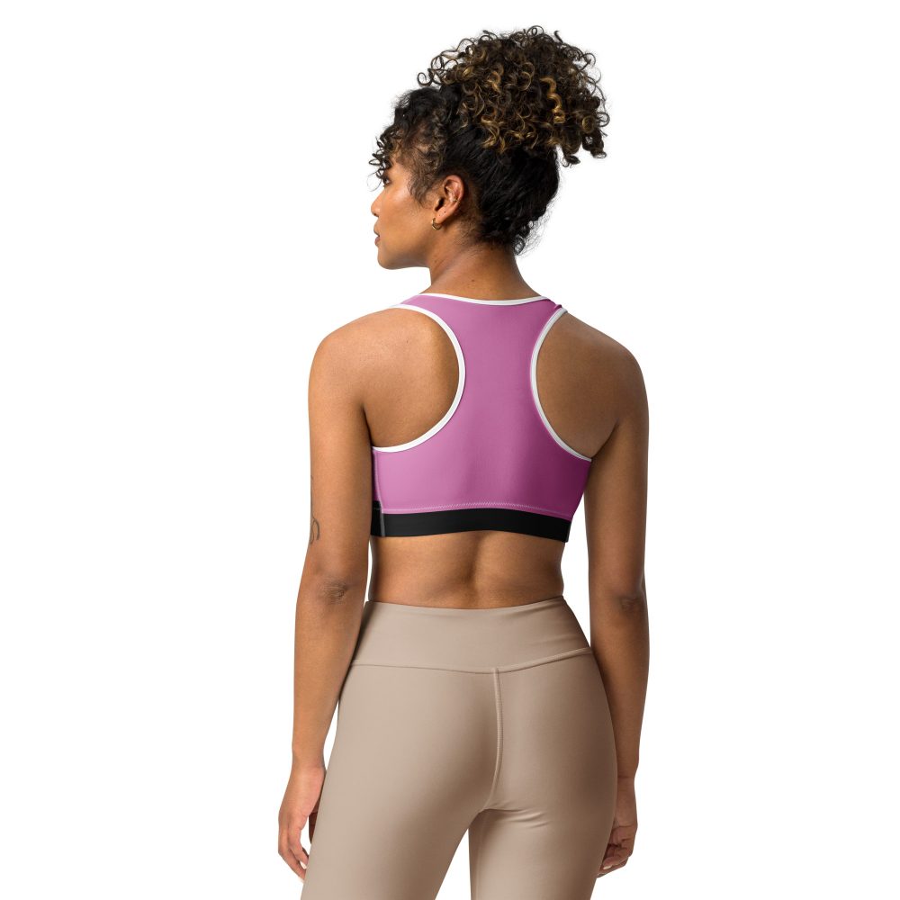 Pink Santa Christmas Costume Sports bra - Image 5