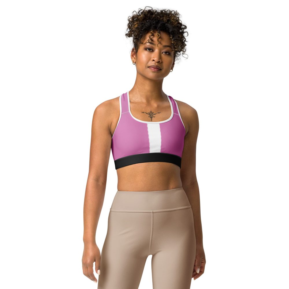 Pink Santa Christmas Costume Sports bra