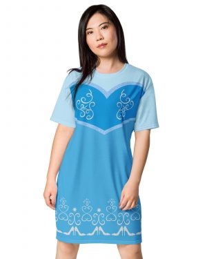 Princess Cinderella Halloween Cosplay T-shirt dress