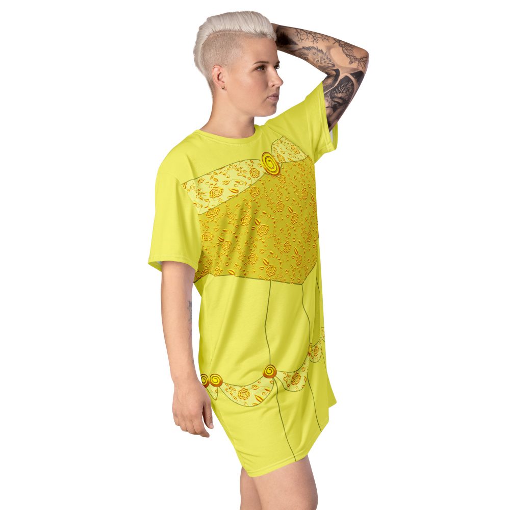 Princess Belle Costume Beauty And The Beast Halloween Cosplay T-shirt dress - Image 7