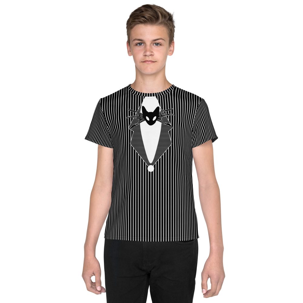 Jack Skellington Nightmare Before Christmas Costume Youth crew neck t-shirt