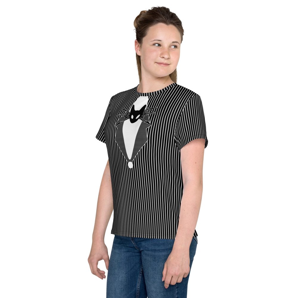 Jack Skellington Nightmare Before Christmas Costume Youth crew neck t-shirt - Image 4