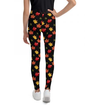 Colorful Autumn Leaves Youth Leggings