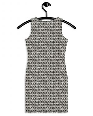 Medieval Chainmail Armor Print Bodycon Fitted Tank Dress