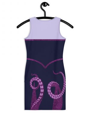 Ursula Costume Sea Witch Octopus Villain Bodycon Fitted Tank Dress