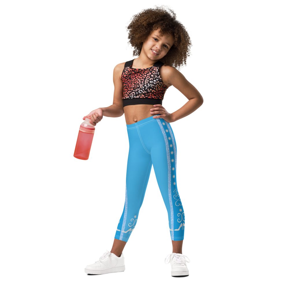Princess Cinderella Costume Bounding Halloween Cosplay Kid's Leggings - Image 2
