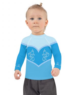 Princess Cinderella Costume Bounding Halloween Cosplay Kids Rash Guard