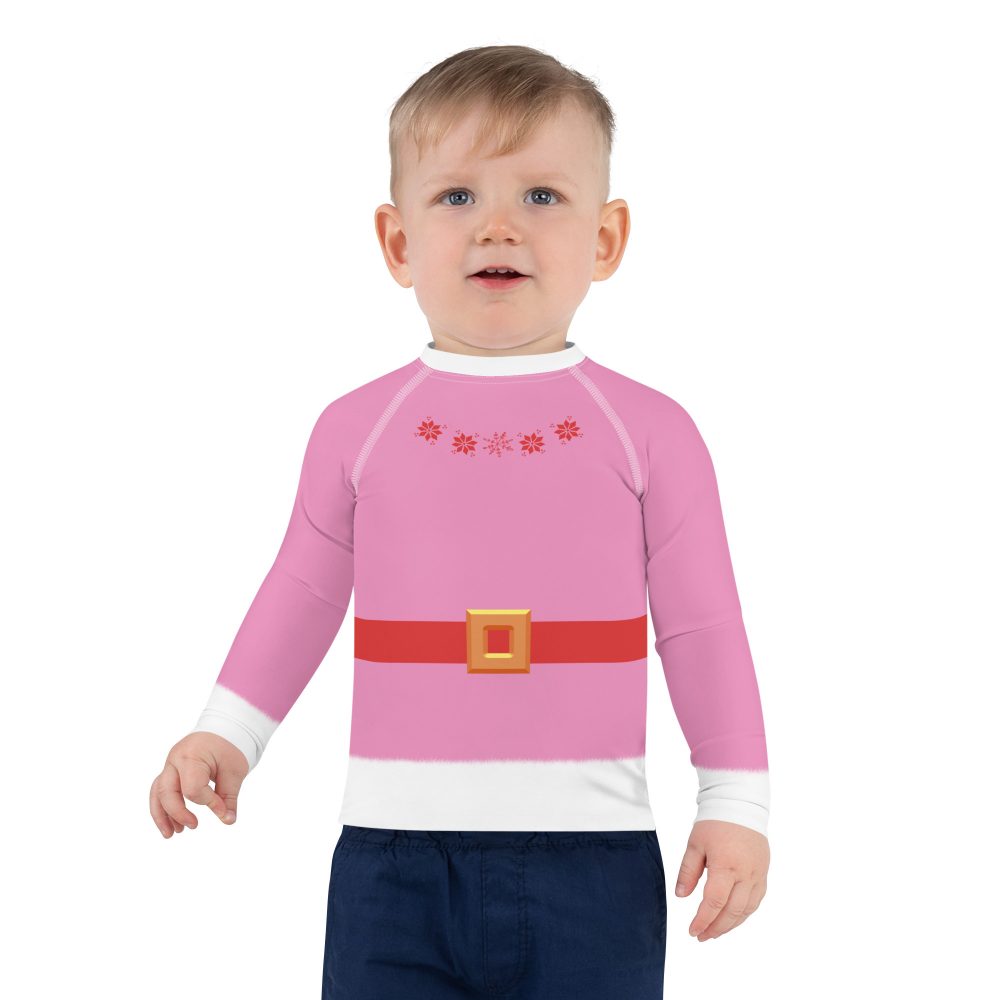 Jovie The Elf Christmas Costume Kids Rash Guard - Image 2