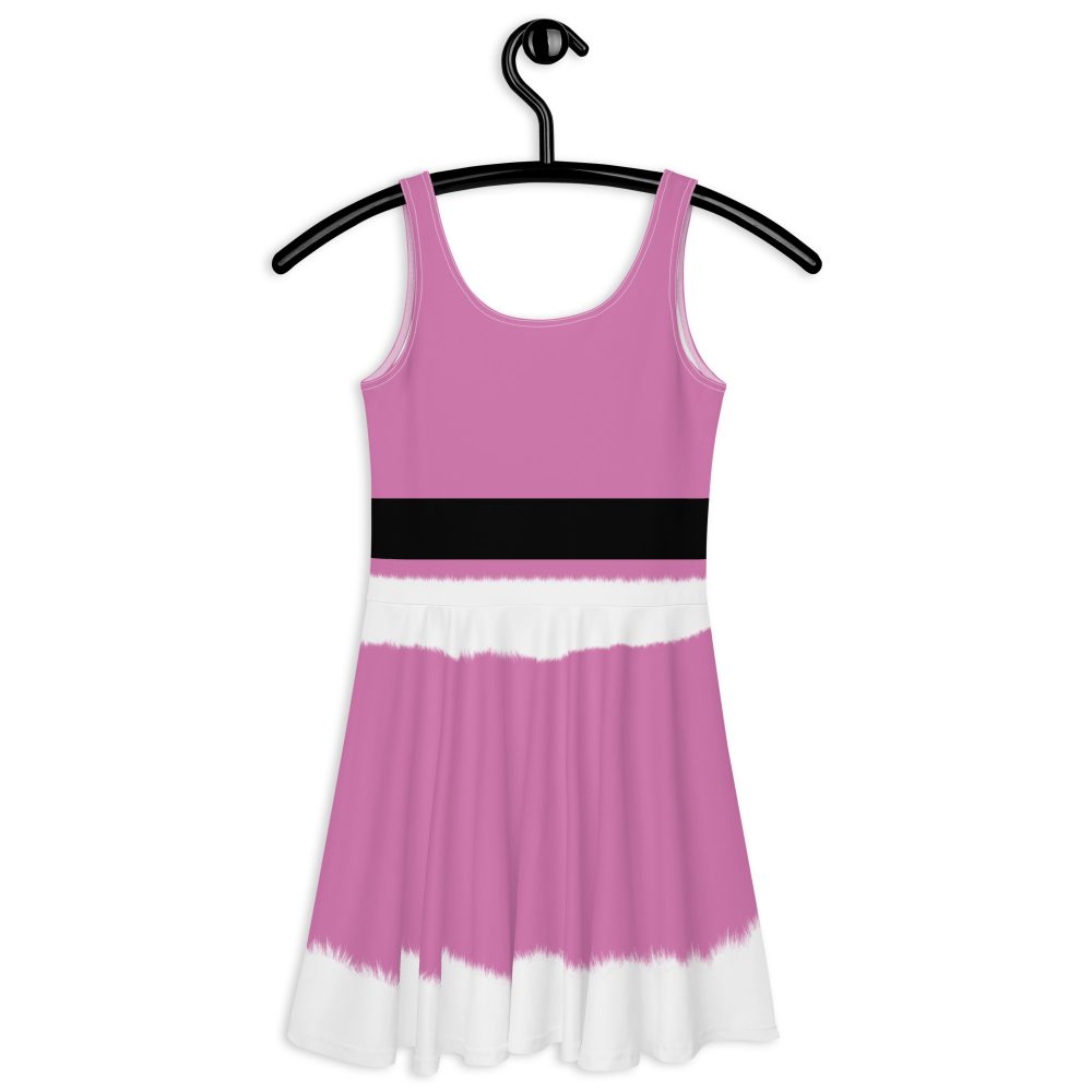 Pink Mrs. Santa Christmas Costume Skater Dress - Image 6