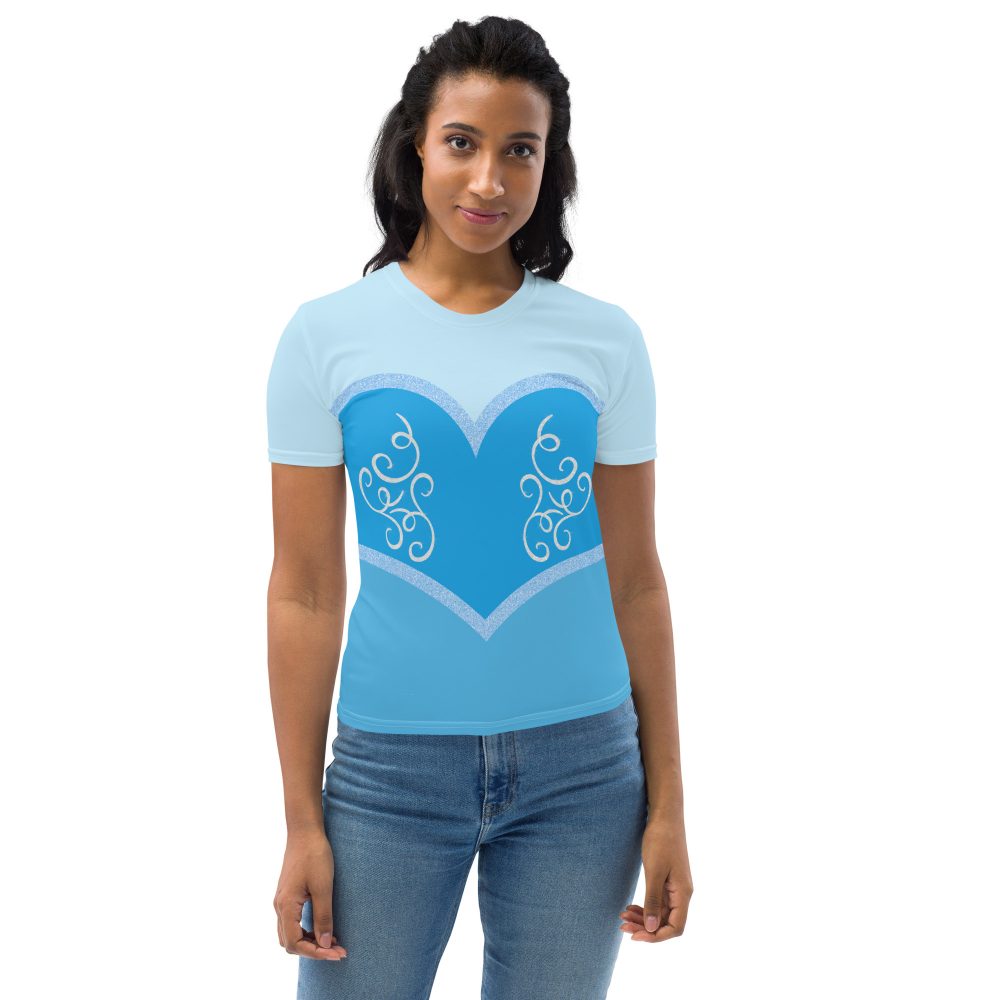 Princess Cinderella Costume Bounding Halloween Cosplay Women's T-shirt - Image 2
