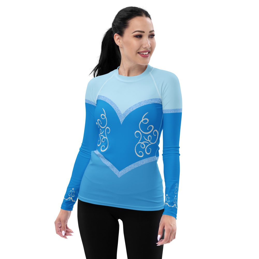 Princess Cinderella Costume Bounding Halloween Cosplay Women's Long Sleeve Shirt