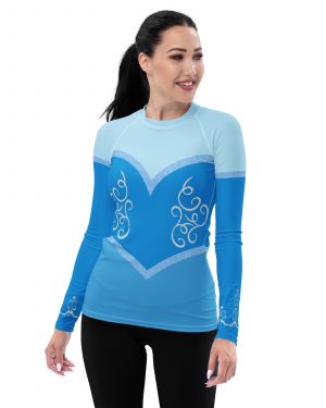 Princess Cinderella Costume Bounding Halloween Cosplay Women’s Long Sleeve Shirt