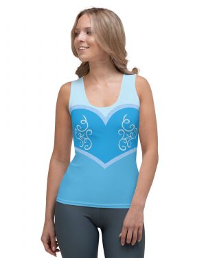 Princess Cinderella Costume Bounding Halloween Cosplay Tank Top