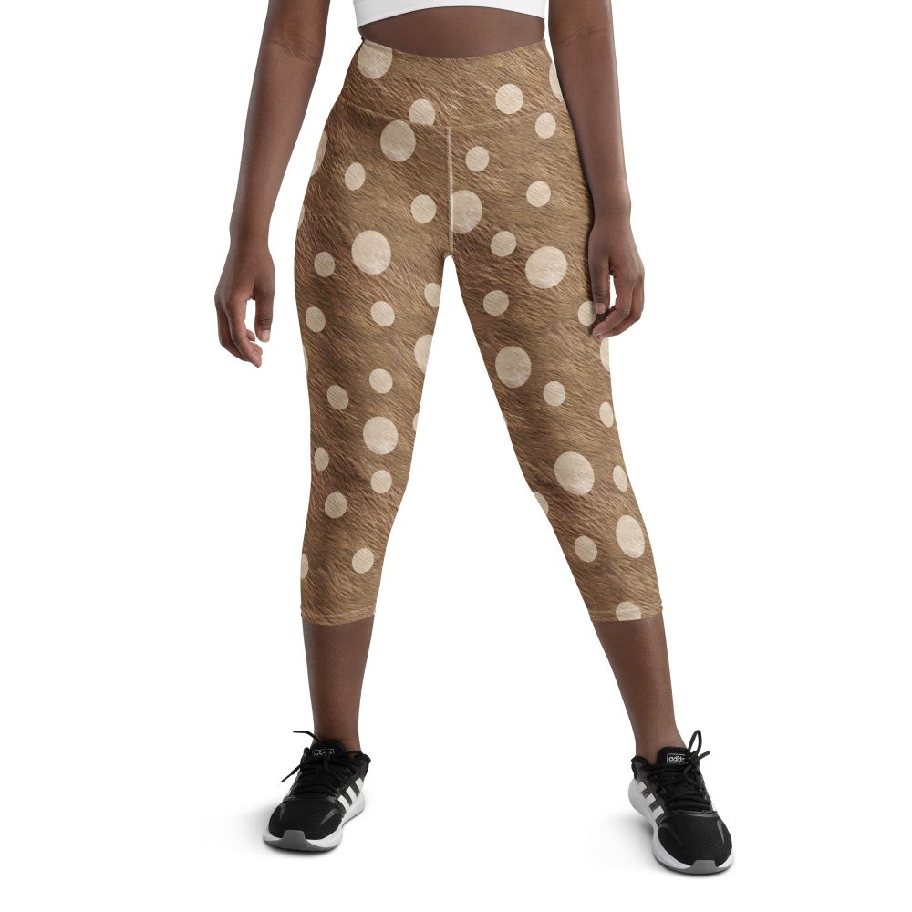 Reindeer Christmas Costume Yoga Capri Leggings