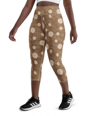 Reindeer Christmas Costume Yoga Capri Leggings