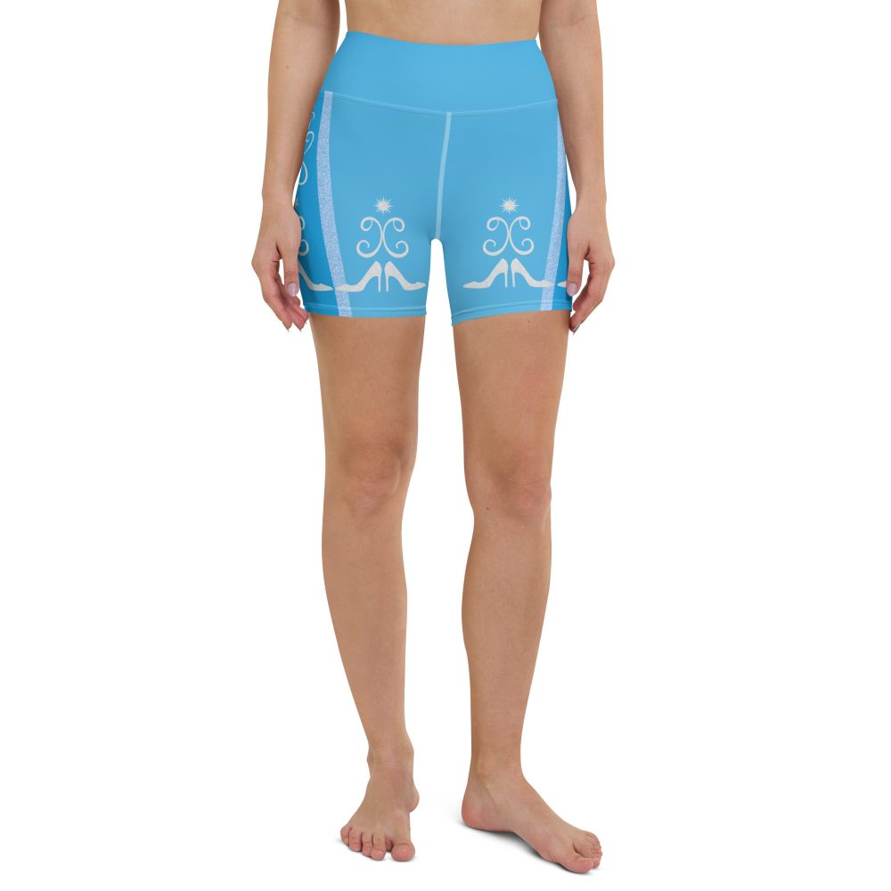 Princess Cinderella Costume Bounding Halloween Cosplay Yoga Shorts
