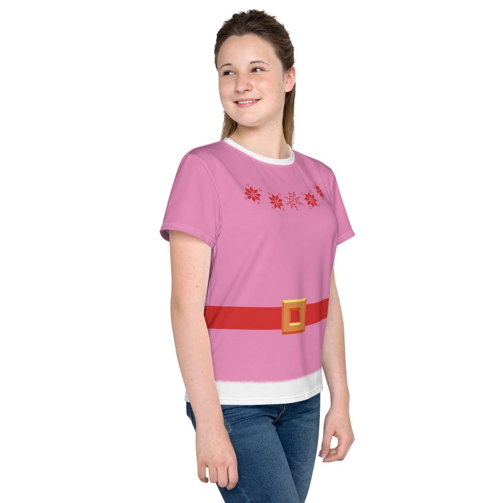 Jovie The Elf Christmas Costume Youth Short Sleeve T-Shirt - Image 3