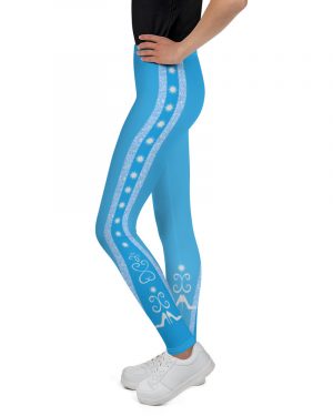 Princess Cinderella Costume Bounding Halloween Cosplay Youth Leggings