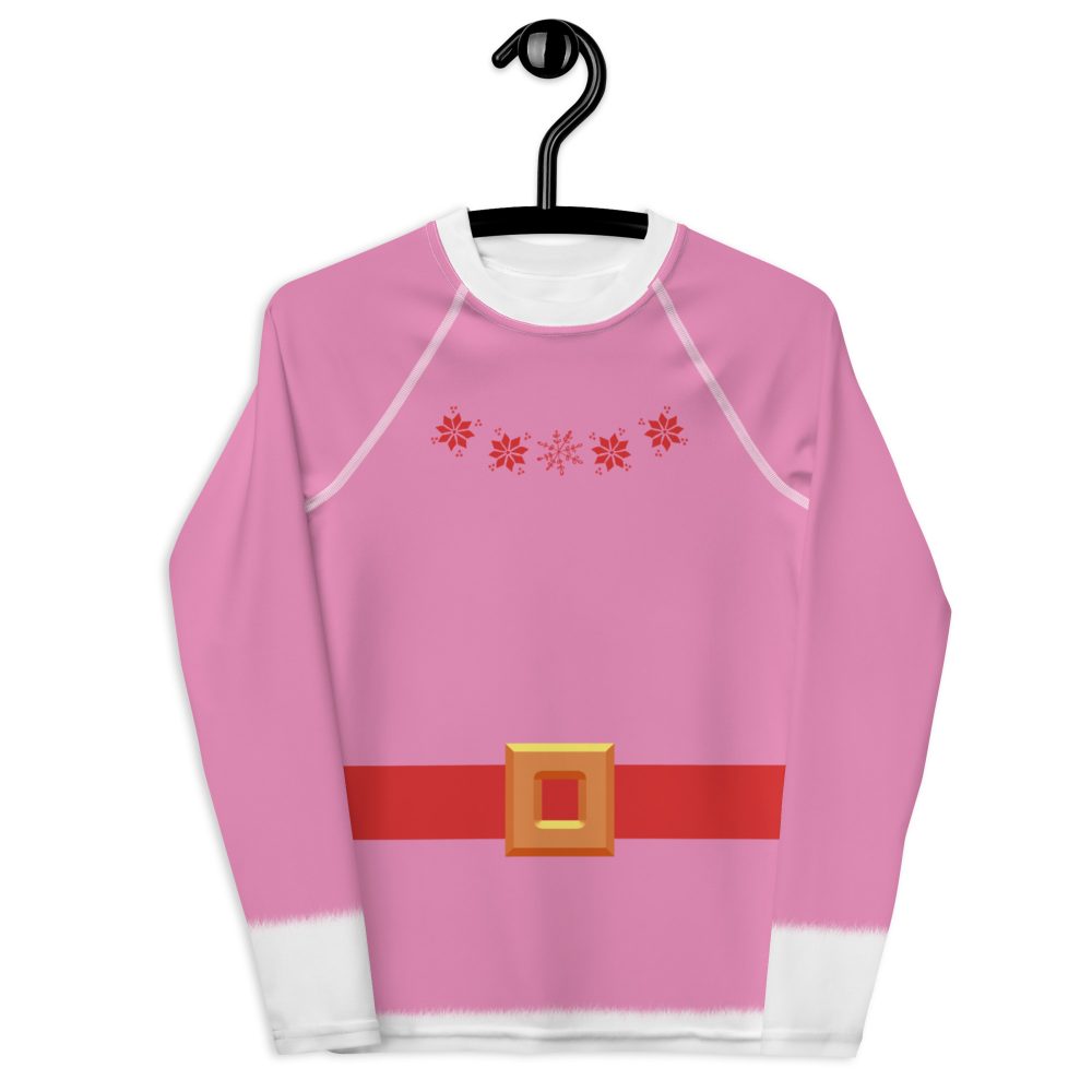 Jovie The Elf Christmas Costume Youth Rash Guard - Image 4