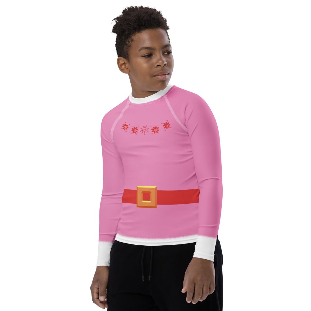 Jovie The Elf Christmas Costume Youth Rash Guard - Image 6