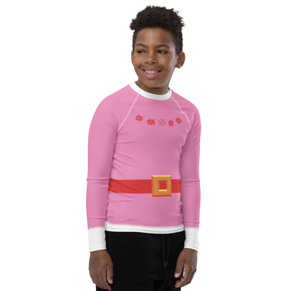 Jovie The Elf Christmas Costume Youth Rash Guard - Image 7