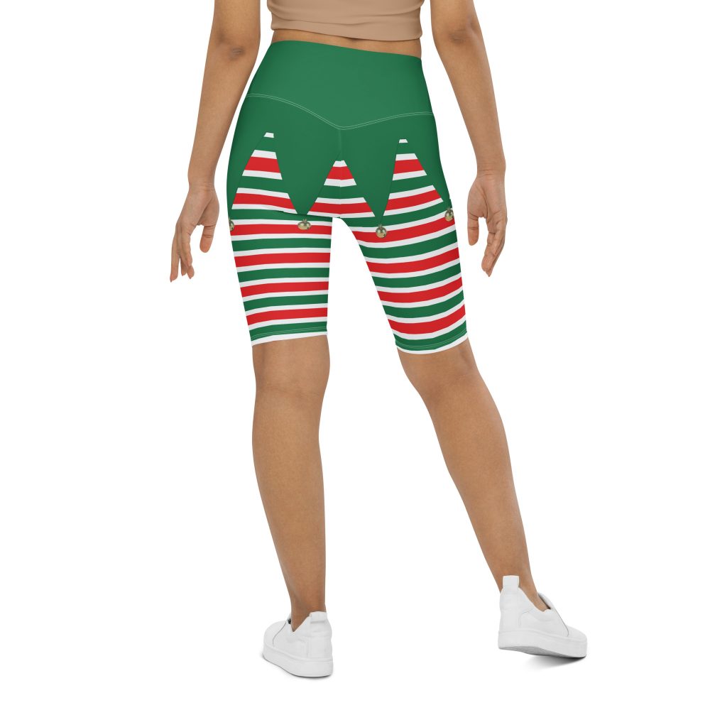 Christmas Elf Costume Festive Cosplay Bike Shorts - Image 4