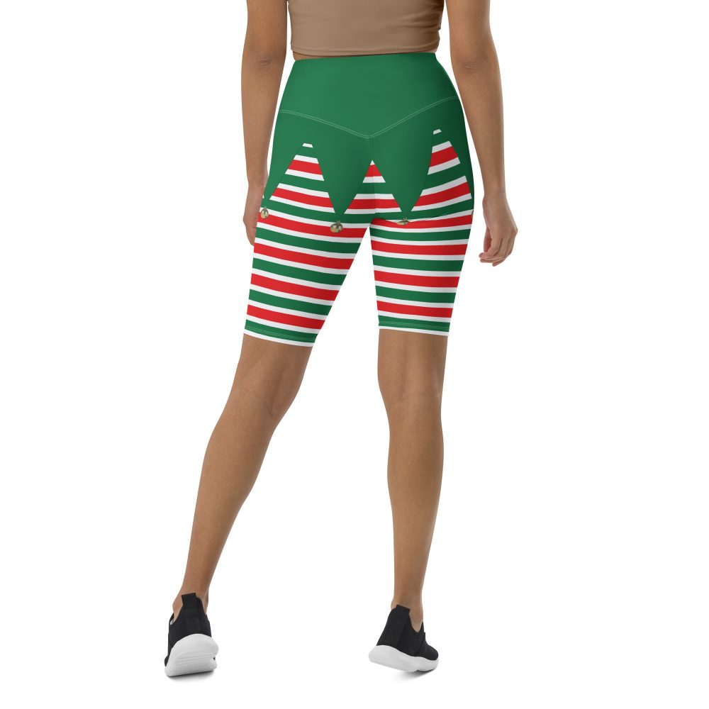 Christmas Elf Costume Festive Cosplay Bike Shorts - Image 9