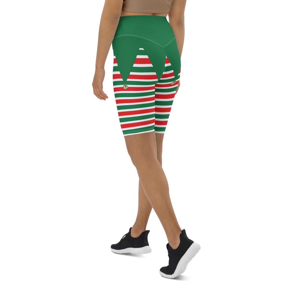 Christmas Elf Costume Festive Cosplay Bike Shorts - Image 7