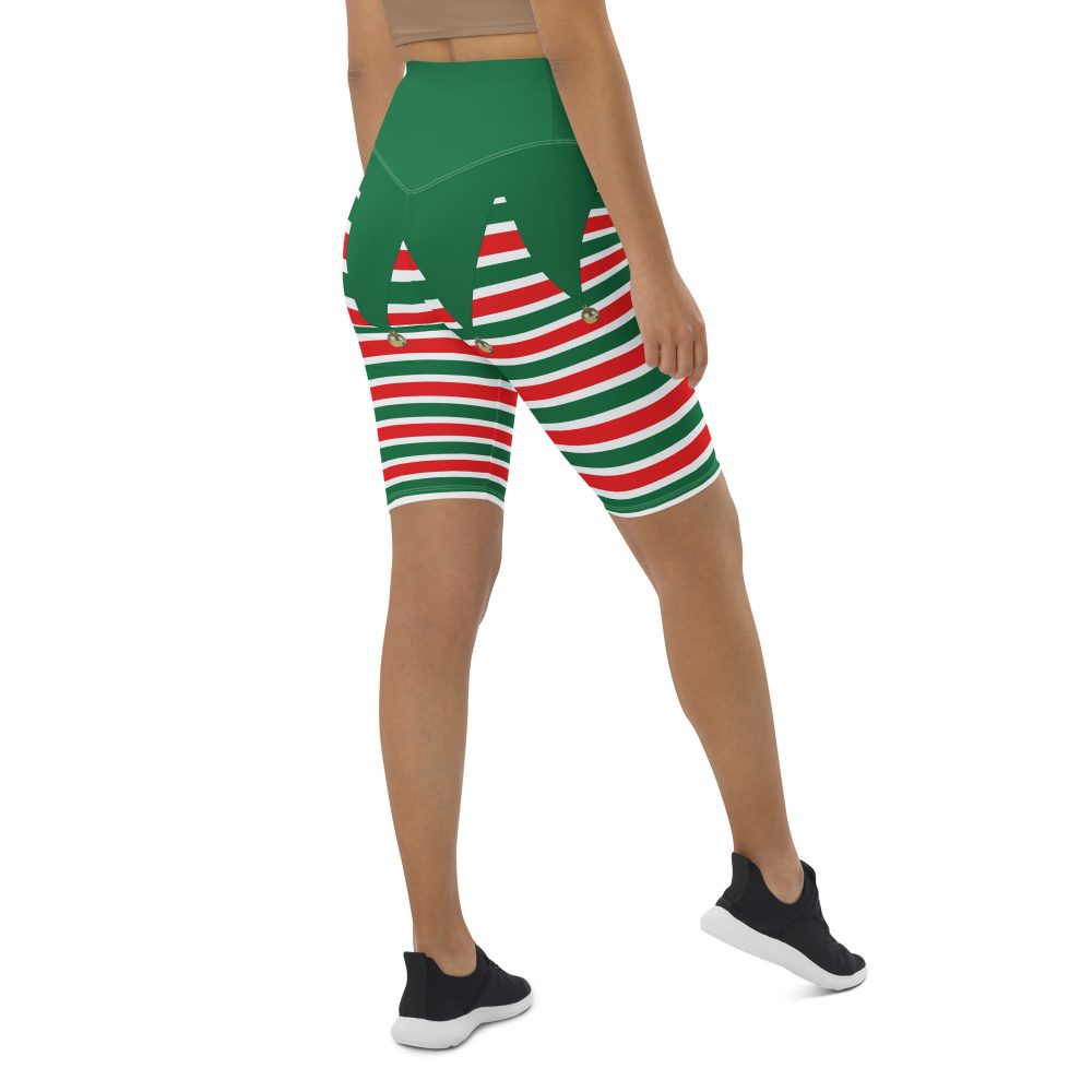 Christmas Elf Costume Festive Cosplay Bike Shorts - Image 5
