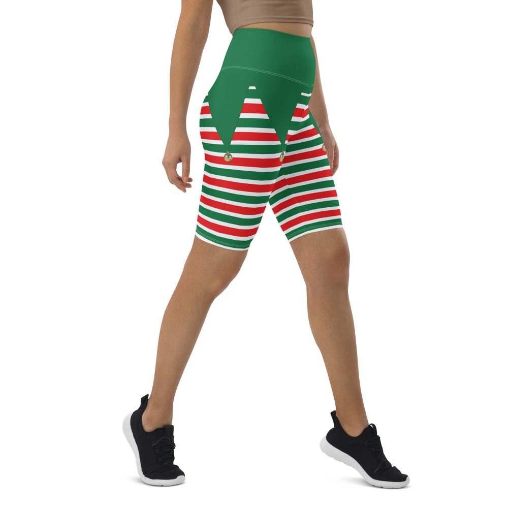 Christmas Elf Costume Festive Cosplay Bike Shorts - Image 6