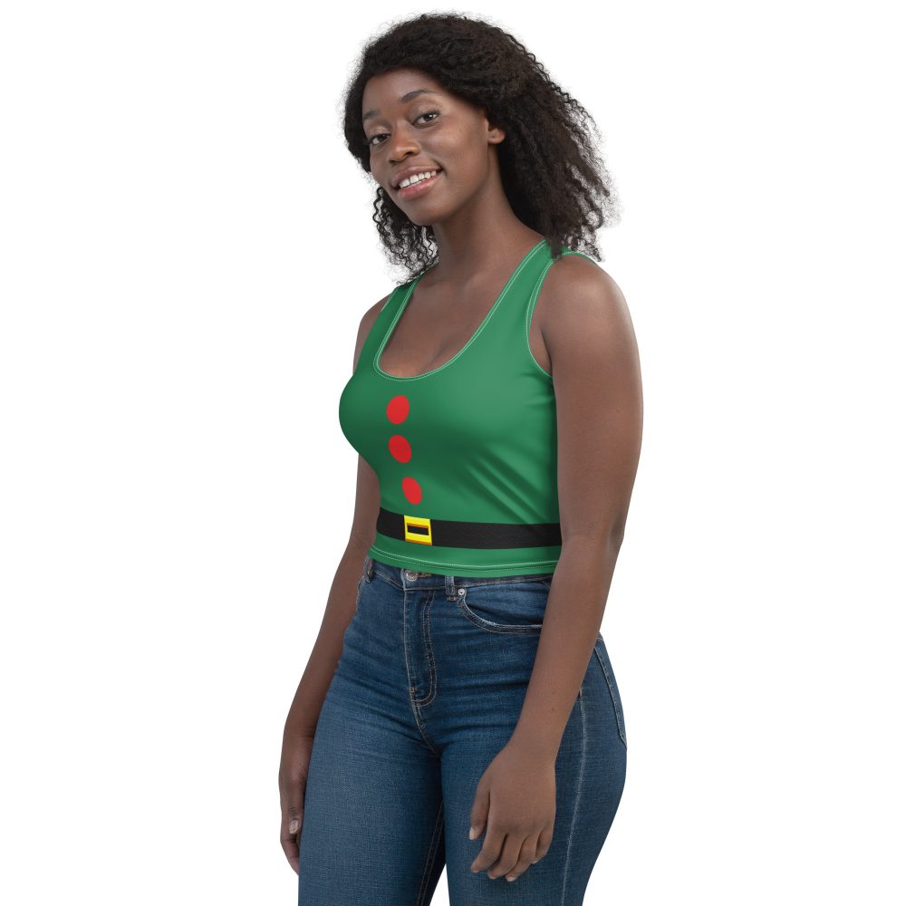 Christmas Elf Costume Festive Cosplay Crop Top - Image 8